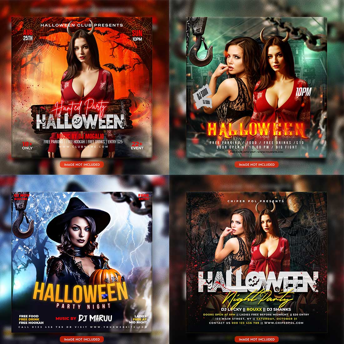 Premium Bundle Flyer social media and Instagram post template cover image.