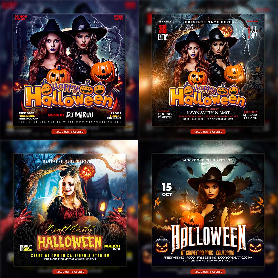 Premium Bundle Flyer social media and Instagram post template cover image.