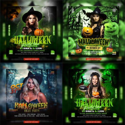 Premium Bundle Flyer social media and Instagram post template cover image.