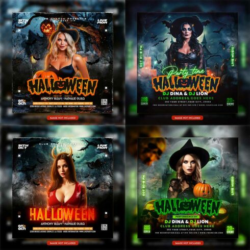 Premium Bundle Flyer social media and Instagram post template cover image.