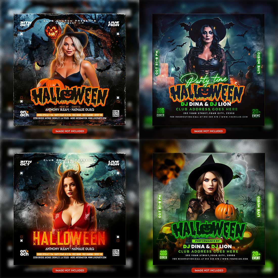 Premium Bundle Flyer social media and Instagram post template cover image.