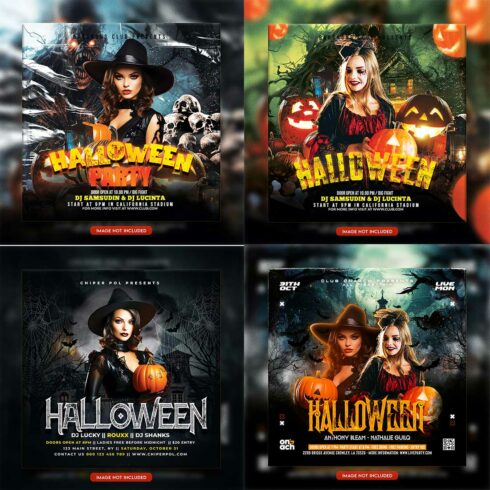 Premium Bundle Flyer social media and Instagram post template cover image.