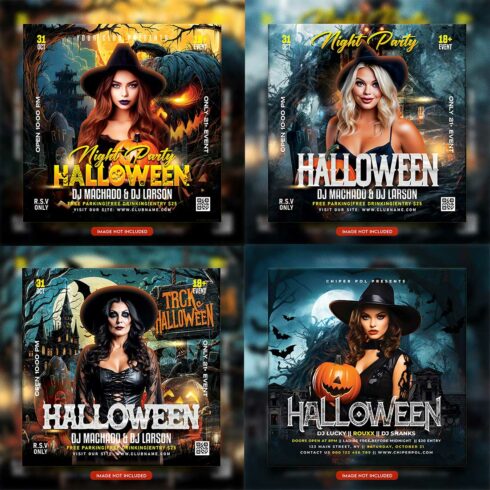 Premium Bundle Flyer social media and Instagram post template cover image.