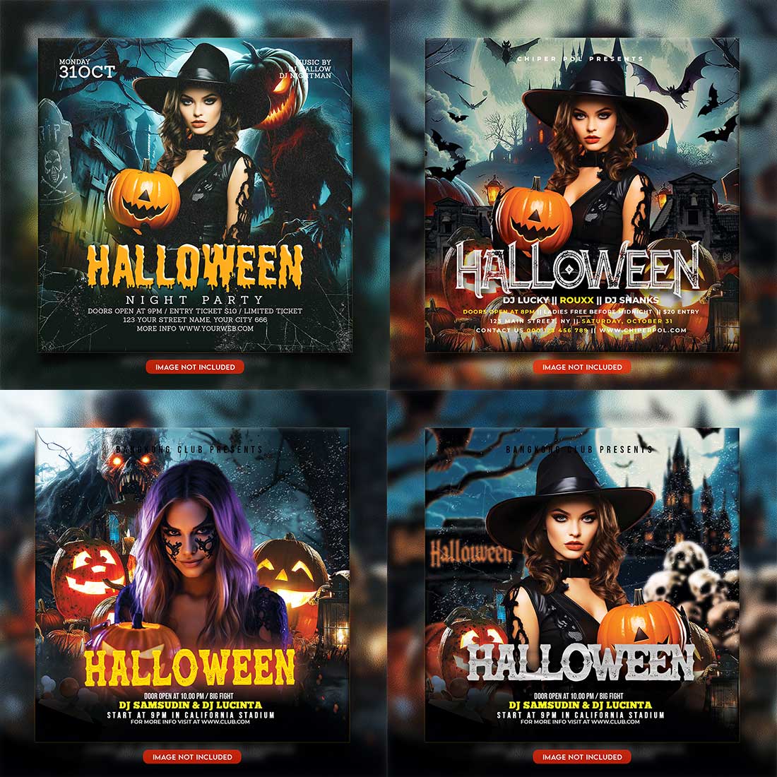 Premium Bundle Flyer social media and Instagram post template cover image.
