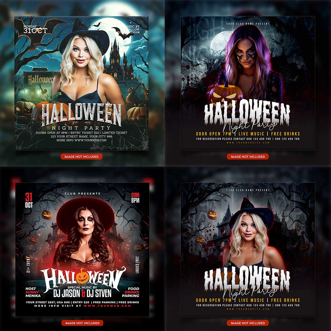 Premium Bundle Flyer social media and Instagram post template cover image.