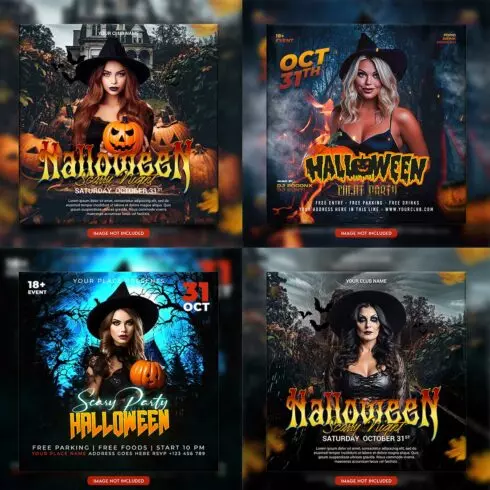 Premium Bundle Flyer social media and Instagram post template cover image.