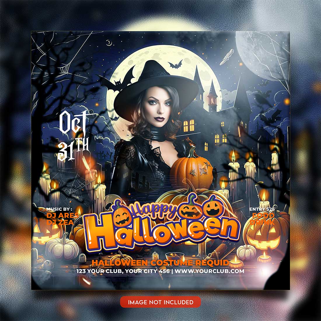 Premium Bundle Flyer social media and Instagram post template preview image.