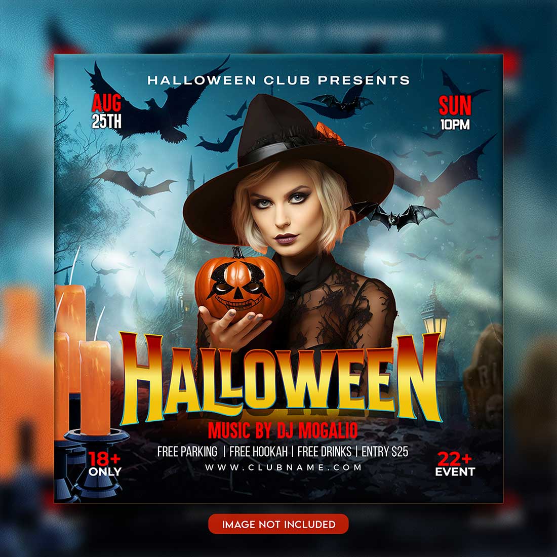 Premium Bundle Flyer social media and Instagram post template preview image.