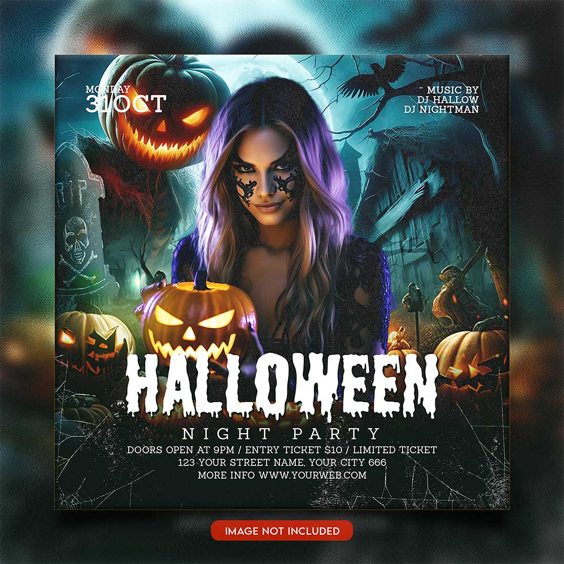 Premium Bundle Flyer social media and Instagram post template preview image.