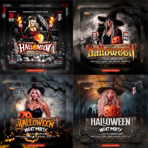 Premium Bundle Flyer social media and Instagram post template cover image.