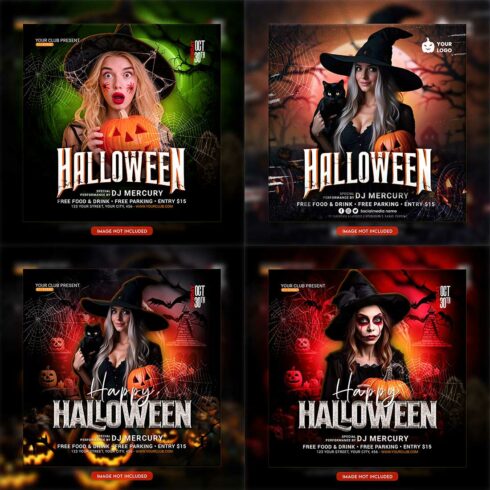 Premium Bundle Flyer social media and Instagram post template cover image.