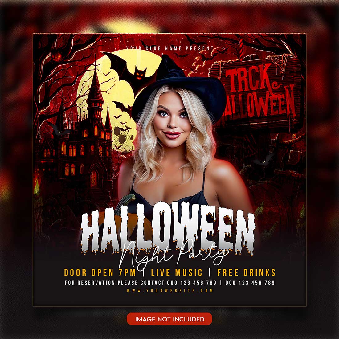 Premium Bundle Flyer social media and Instagram post template preview image.