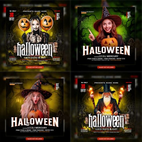 Premium Bundle Flyer social media and Instagram post template cover image.