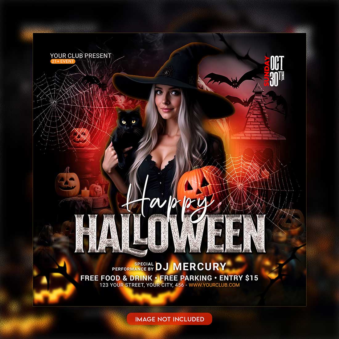 Premium Bundle Flyer social media and Instagram post template preview image.