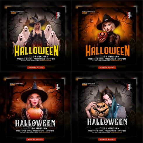 Premium Bundle Flyer social media and Instagram post template cover image.