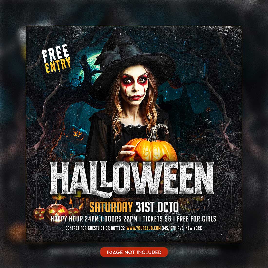 Premium Bundle Flyer social media and Instagram post template preview image.