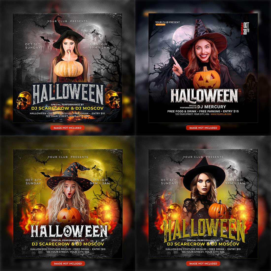 Premium Bundle Flyer social media and Instagram post template cover image.