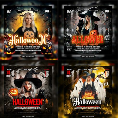 Premium Bundle Flyer social media and Instagram post template cover image.