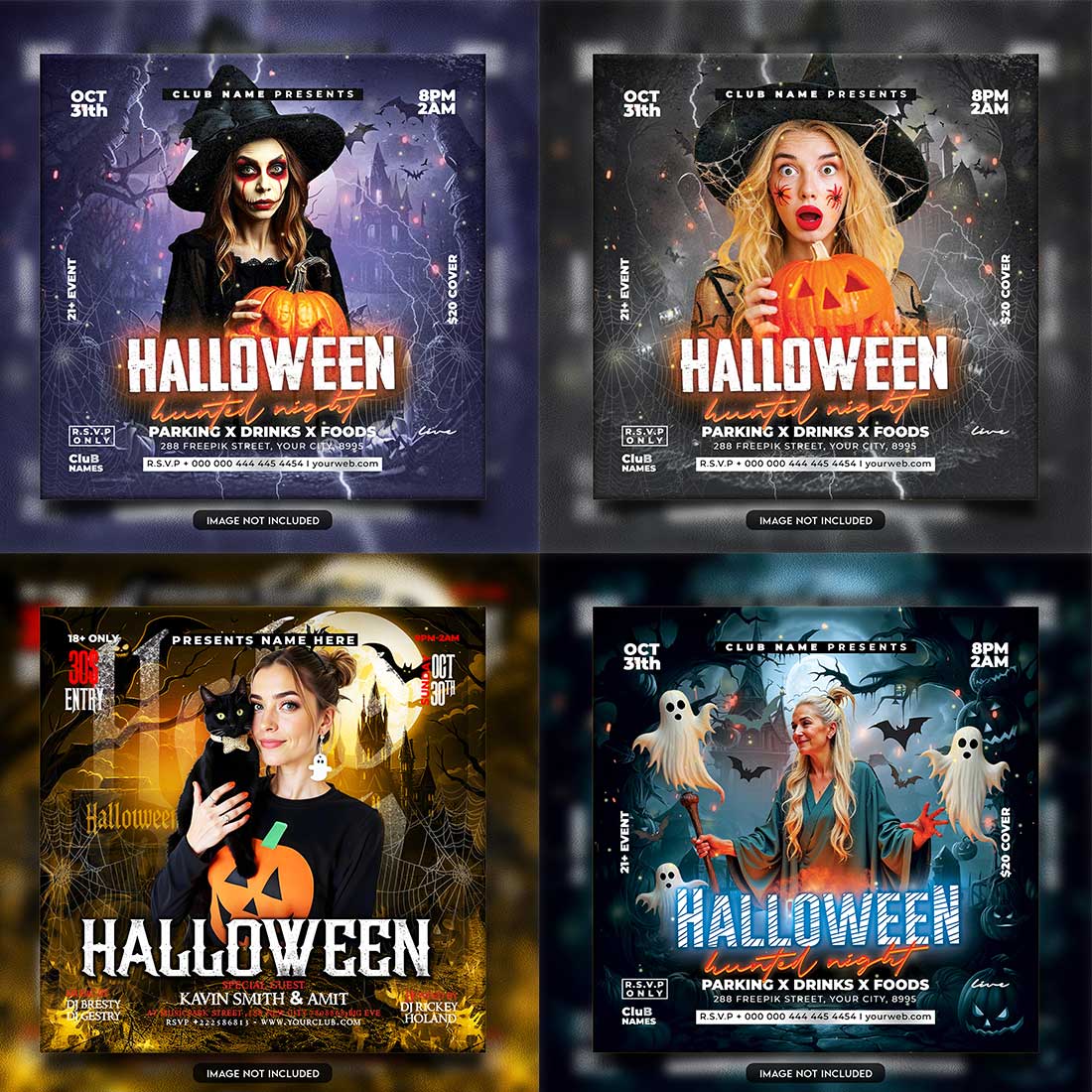 Premium Bundle Flyer social media and Instagram post template cover image.