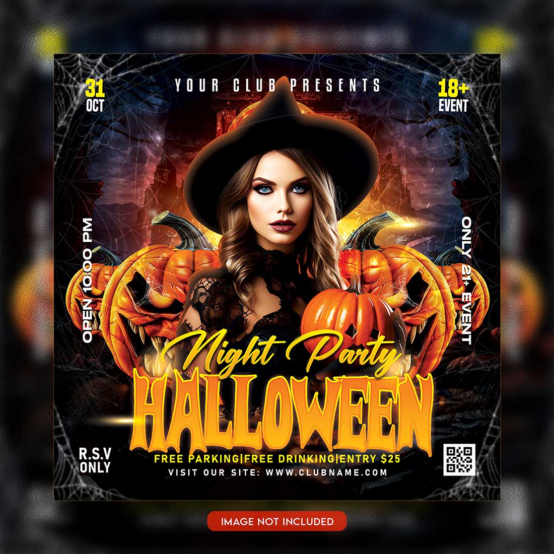 Premium Bundle Flyer social media and Instagram post template preview image.