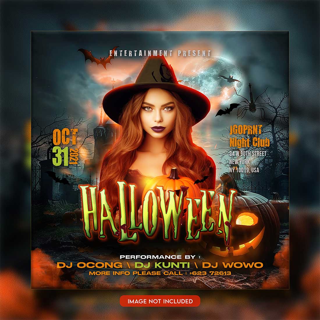 Premium Bundle Flyer social media and Instagram post template preview image.