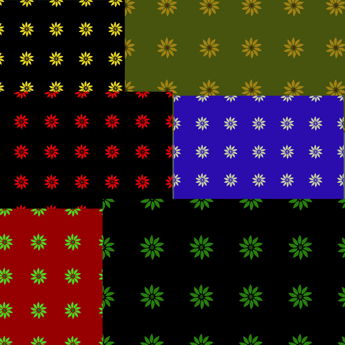 11 Seamless Abstract Colorful Patterns preview image.
