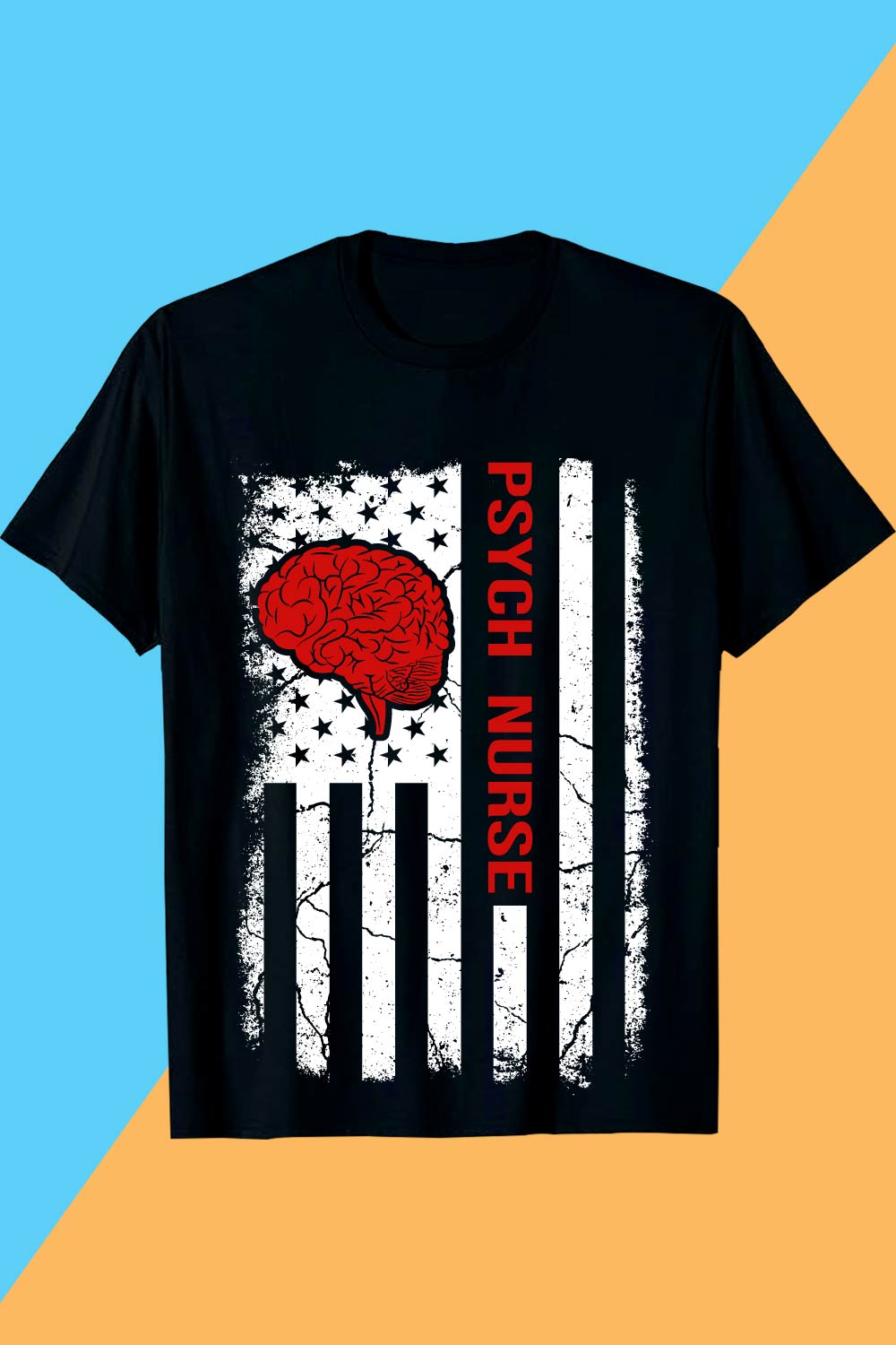 PSYCH NURSE Mental Health T-shirt Design Awareness pinterest preview image.