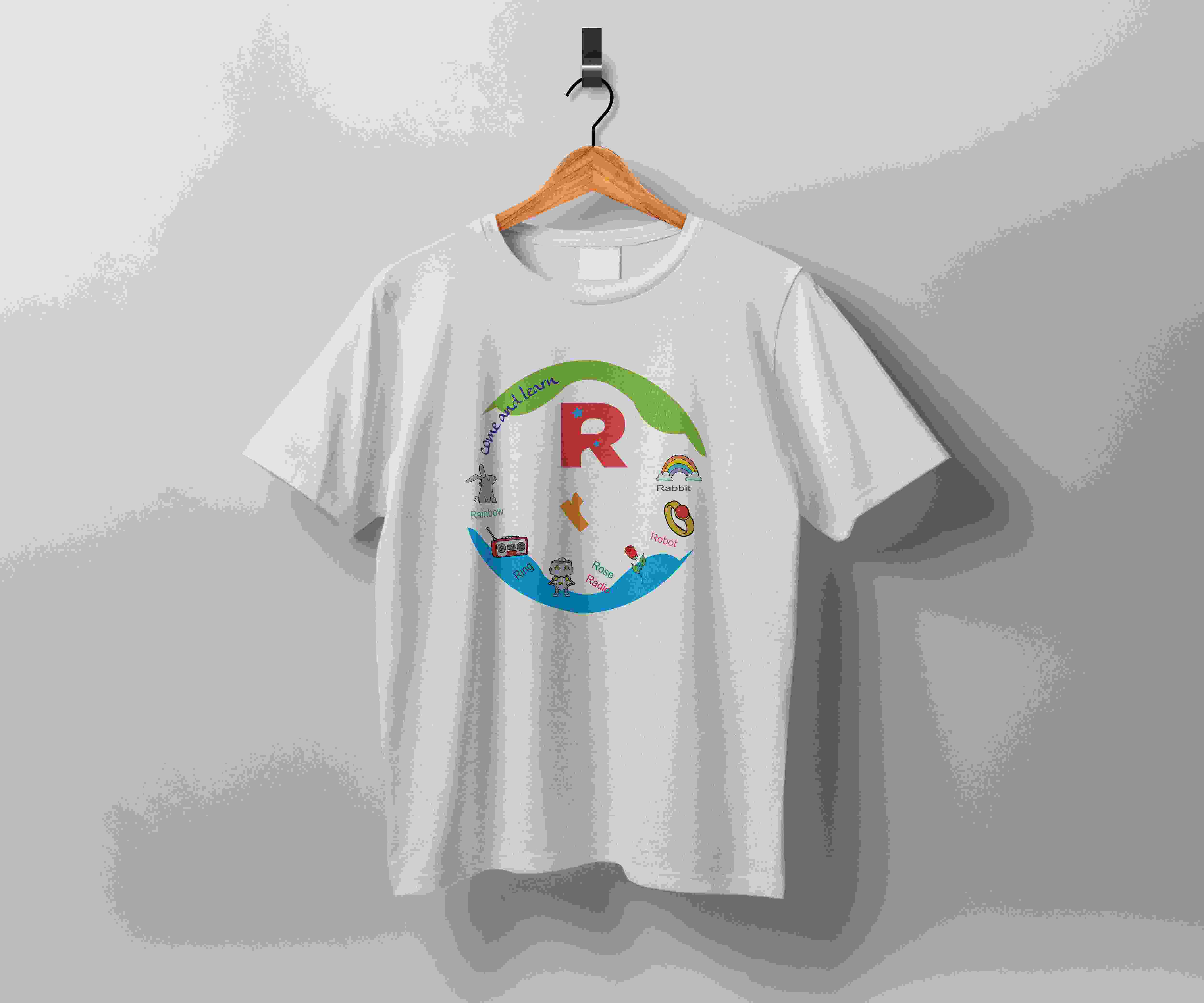 r letter tshirt 259