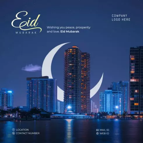EID FLYER TEMPLATE FOR REAL ESTATE COMPANIES cover image.