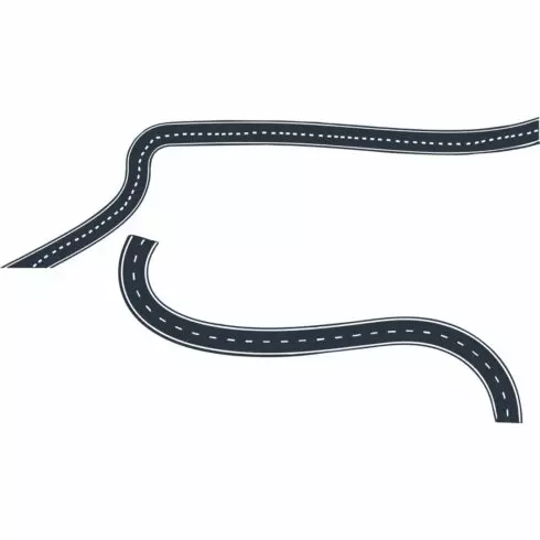 winding road vector design on transparent background cover image.
