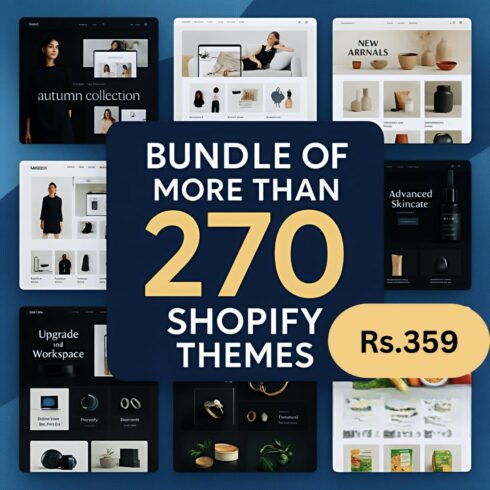 Shopify Template Bundle 2025 New, Premium Shopify Themes New cover image.