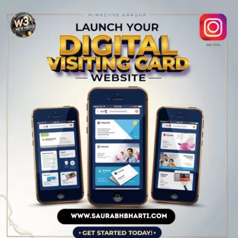 Digital Visiting Card Website Source Code – PHP, HTML, CSS | Mobile-Friendly vCard System, Source Code , cover image.