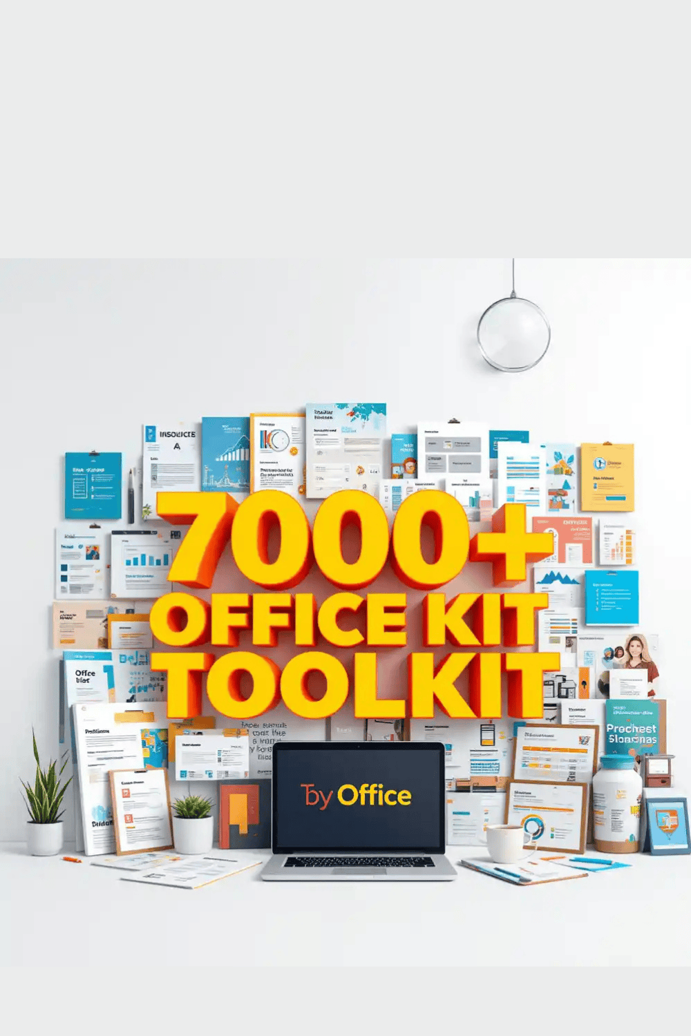 7000+ Office Kit Mega Bundle – Templates, Documents, Spreadsheets & More pinterest preview image.