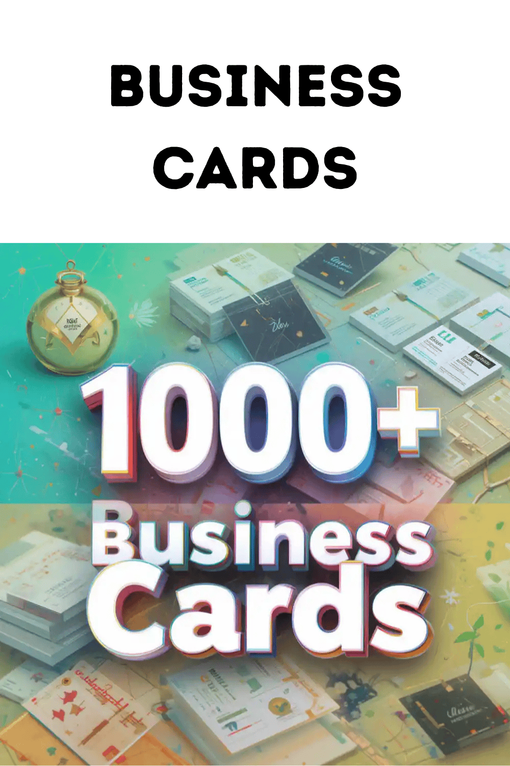 1000+ Business Card Templates – Modern, Professional & Editable Designs pinterest preview image.
