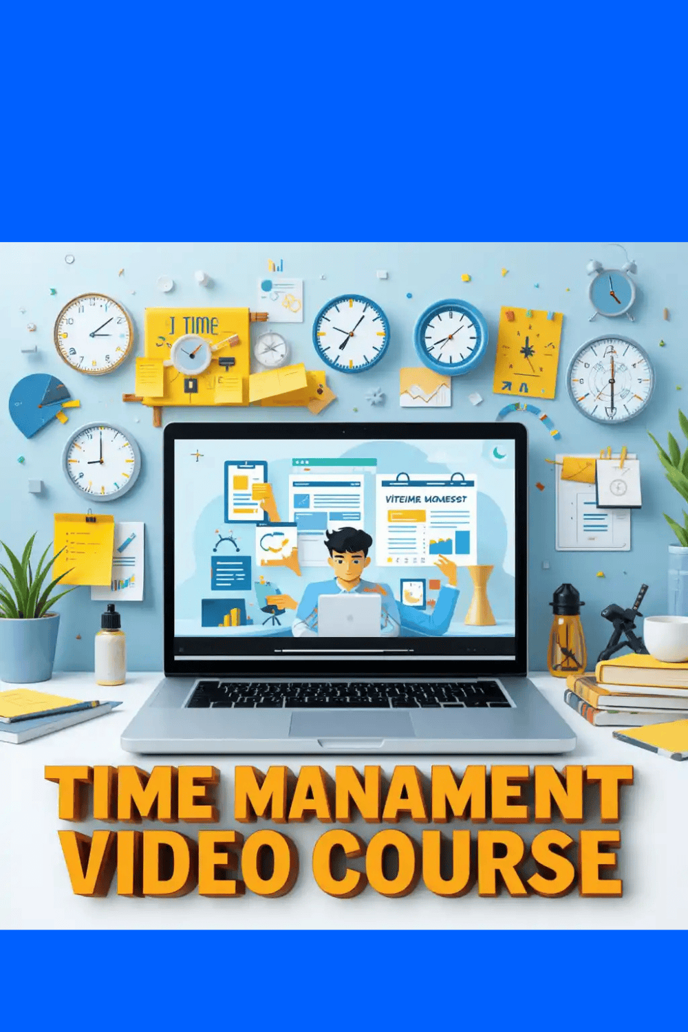 Time Management Mastery – Complete Video Course pinterest preview image.