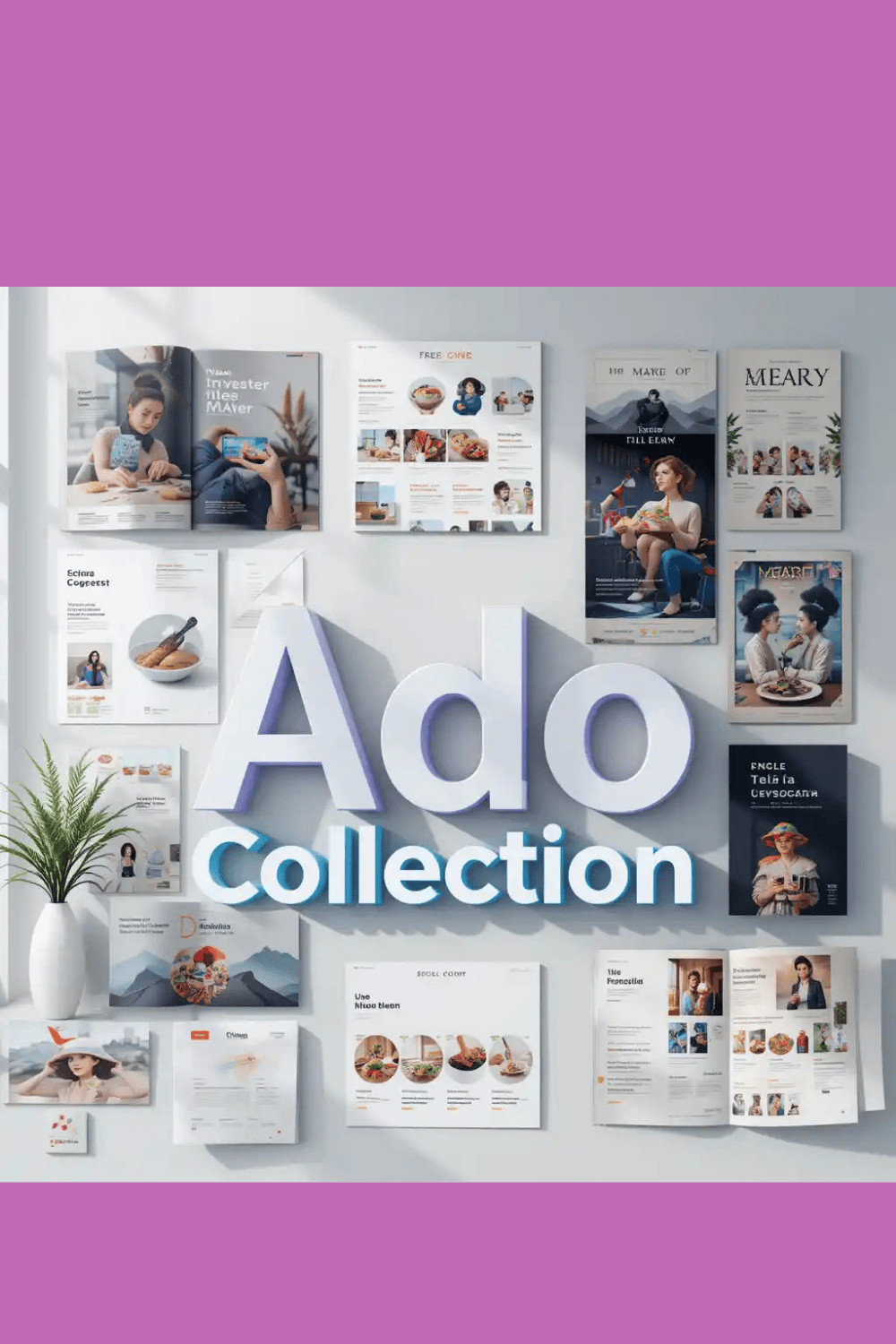 Adobe InDesign Collection | Premium Templates for Print & Digital Design pinterest preview image.