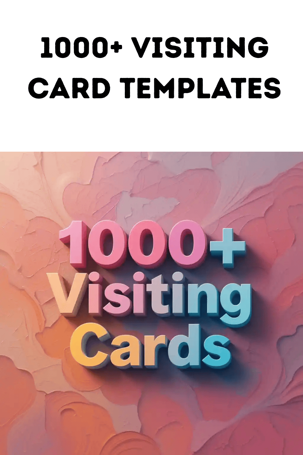 1000+ Visiting Card Templates – Professional, Editable & Print-Ready pinterest preview image.