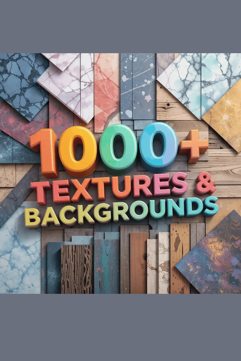 1000+ Textures & Backgrounds – High-Resolution, Versatile, and Royalty-Free pinterest preview image.