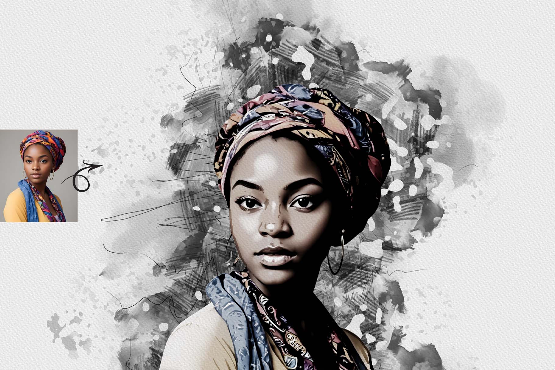 stylish ink art photoshop action 2 801