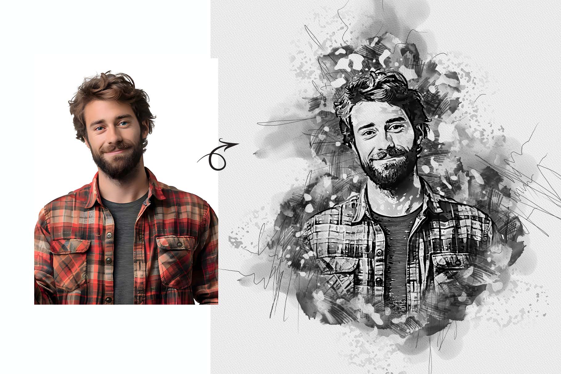 stylish ink art photoshop action 6 741