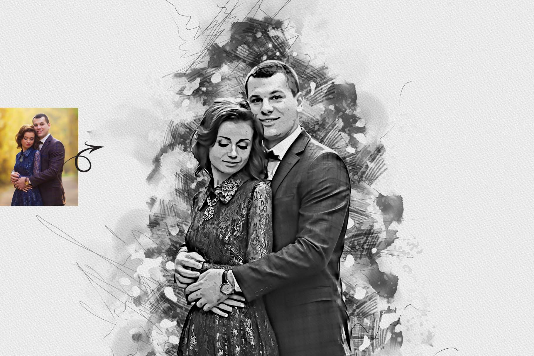 stylish ink art photoshop action 7 981