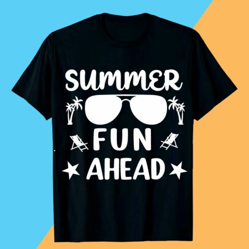 SUMMER AFUN AHEAD SUMMER SVG T shirt Design cover image.