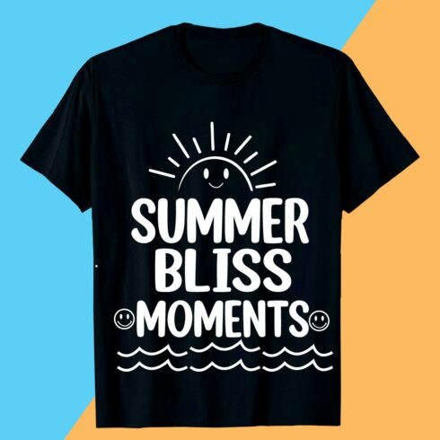 SUMMER BLISS MOMENTS SUMMER SVG T shirt Design cover image.