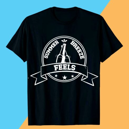 SUMMER BREEZE FEELS SUMMER SVG T shirt Design AI cover image.