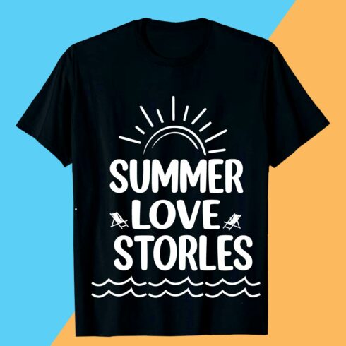SUMMER LOVE STORLES SUMMER SVG T shirt Design cover image.