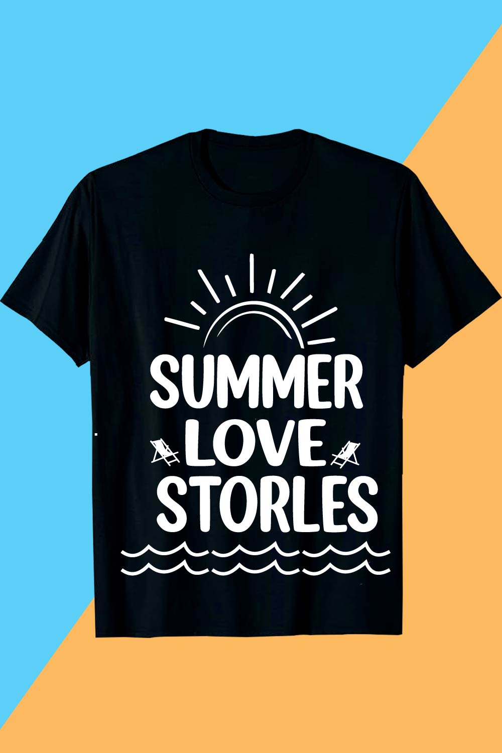 SUMMER LOVE STORLES SUMMER SVG T shirt Design pinterest preview image.