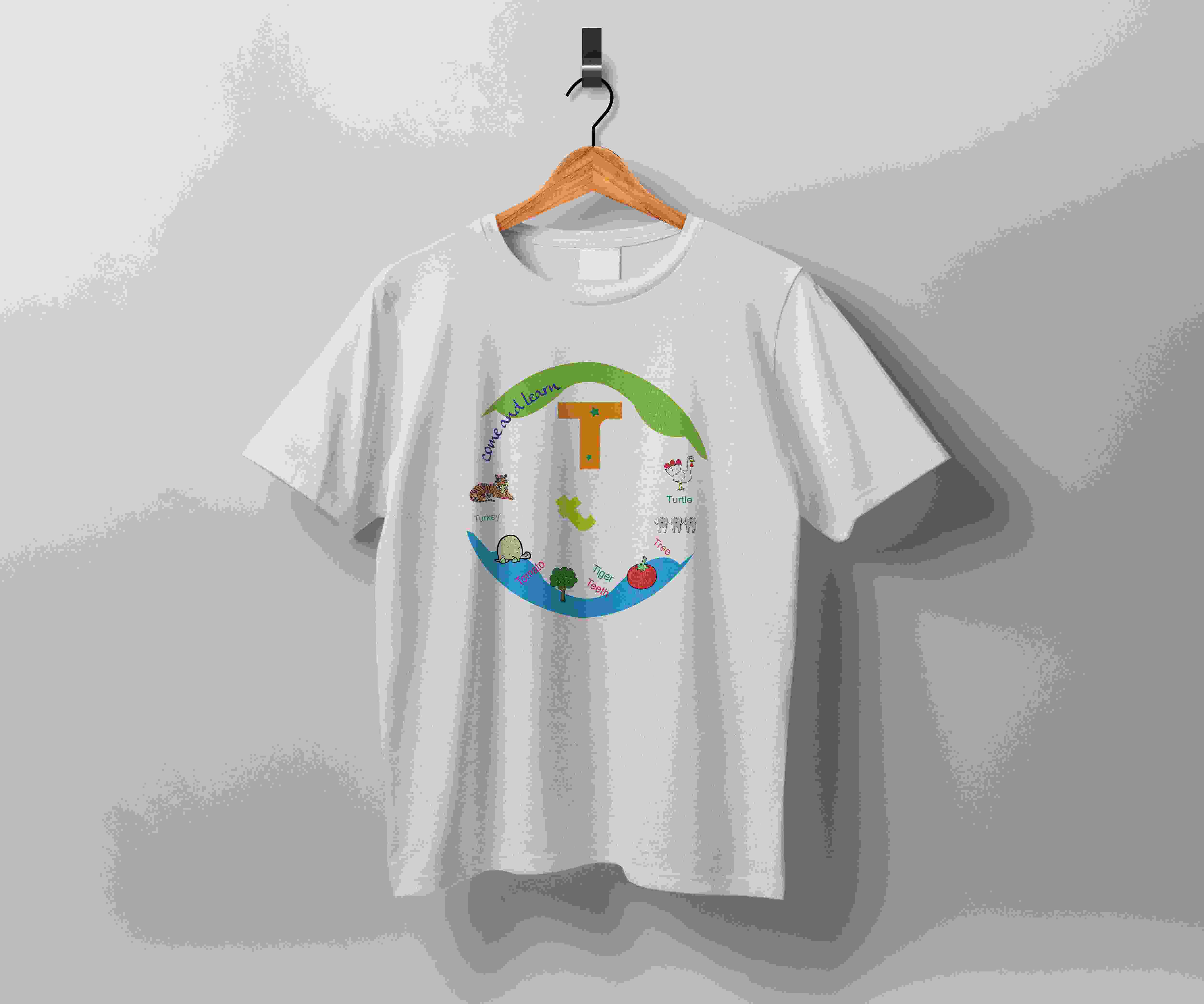 t letter tshirt 826