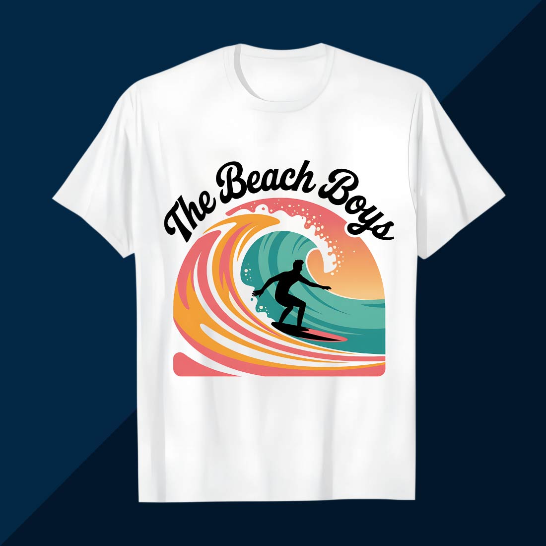 The Beach Boys Beach Summer T-Shirt Design- Beach Summer T-shirt design- Summer- Surfing- Summer Vibes- Vintage Summer T-shirt Design- Beach Tshirt Designs- Tropical Beach T-shirt- Summer T-shirt- Summer preview image.