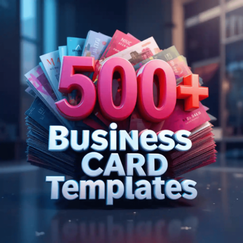 500+ Business Card Templates – Editable & Professional Designs cover image.