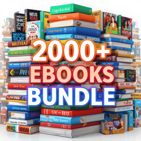 2000+ eBooks Mega Bundle – All Categories | Resell Rights | PDF + EPUB cover image.